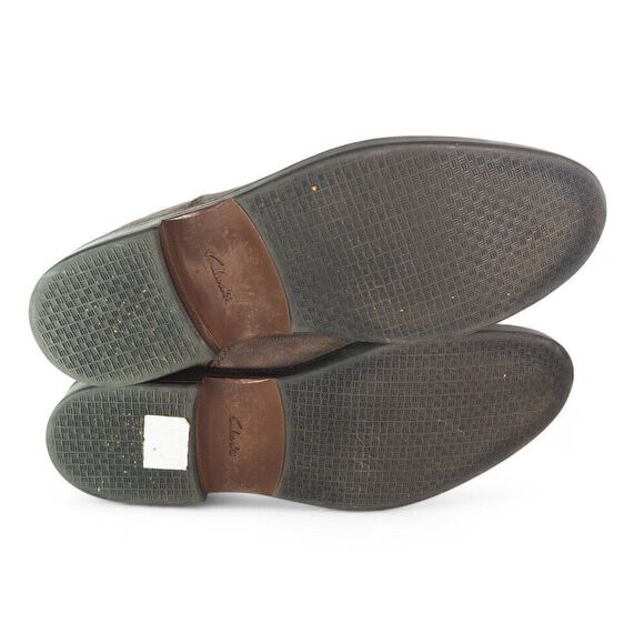 Clarks Paulson Up Suede Pull-on Chelsea Boots Brown Men's 13 - Picture 8 of 12